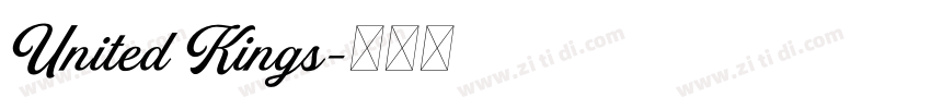United Kings字体转换